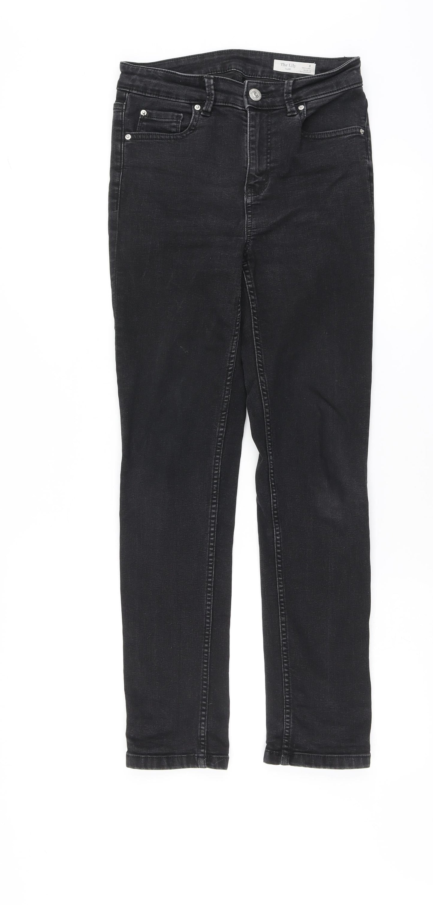 Womens UK Size 8 Marks and Spencer Regular Fit Skinny Black Jeans