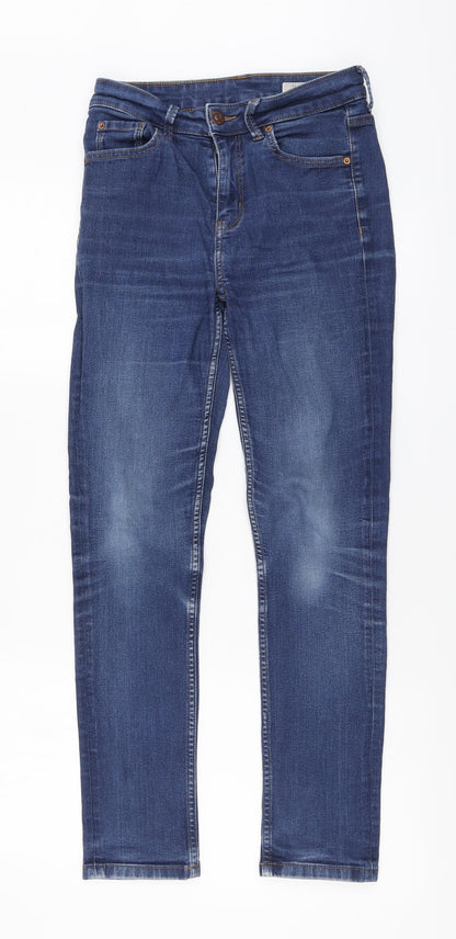 Womens UK Size 8 Marks and Spencer Regular Fit Skinny Blue Jeans