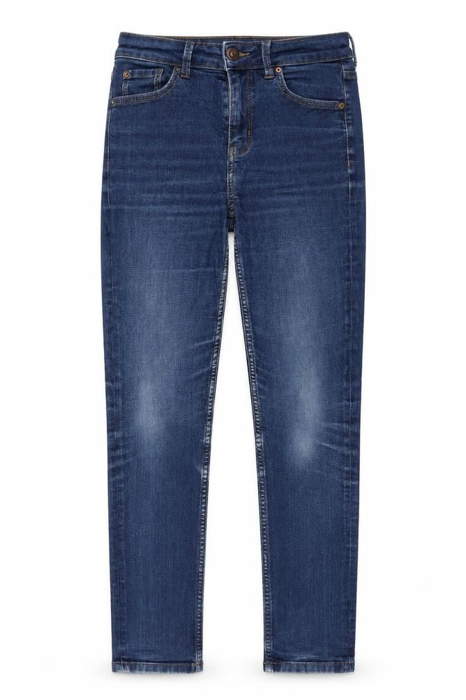 Womens UK Size 8 Marks and Spencer Regular Fit Skinny Blue Jeans