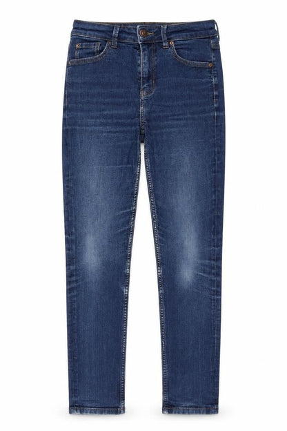 Womens UK Size 8 Marks and Spencer Regular Fit Skinny Blue Jeans