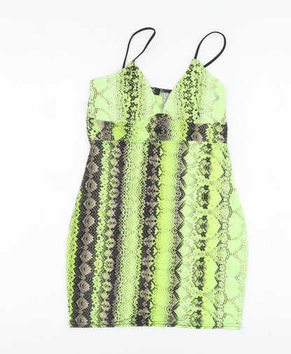 Womens UK Size 6 I-X London Green Basic Tank