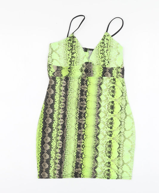 Womens UK Size 6 I-X London Green Basic Tank