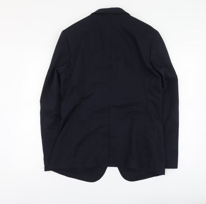 Mens UK Size 40 Topman Regular Blue Suit Jacket