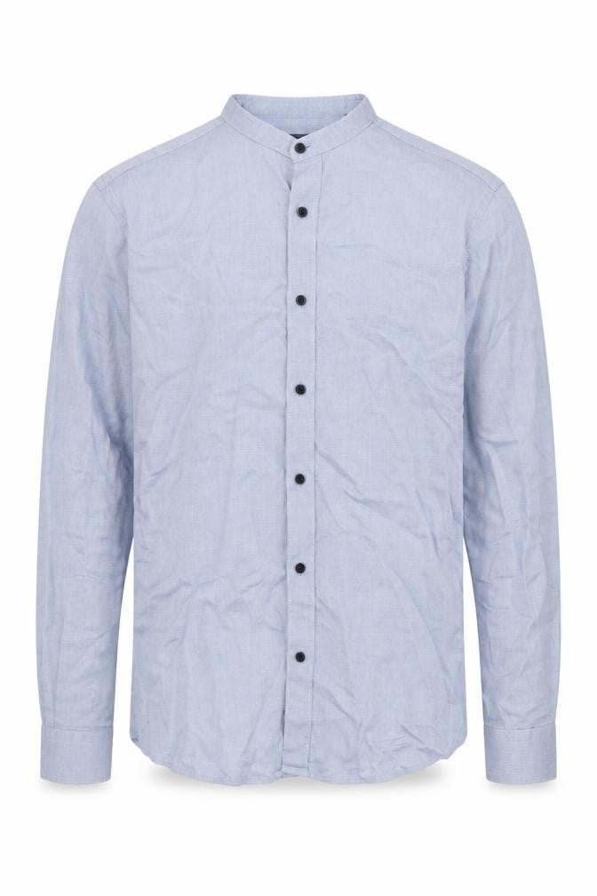 Mens UK Size 15 Remus Uomo Jeans Blue  Button-Up Long Sleeve Casual Shirt