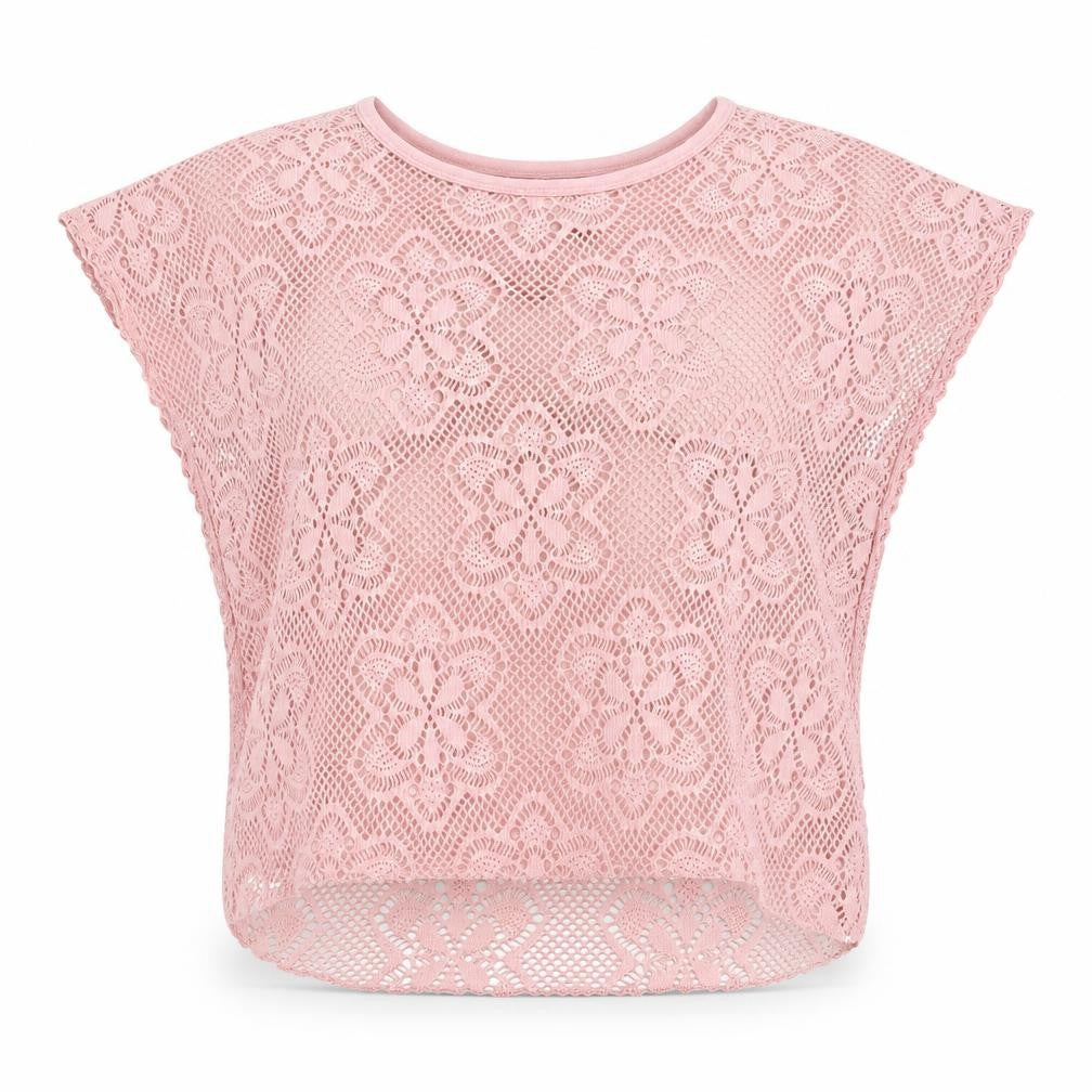 Womens UK Size 10 Izabel Pink Basic T-Shirt
