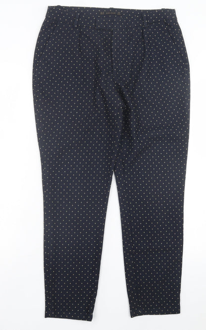 Womens UK Size 10 Zara Regular Fit  Blue Trousers