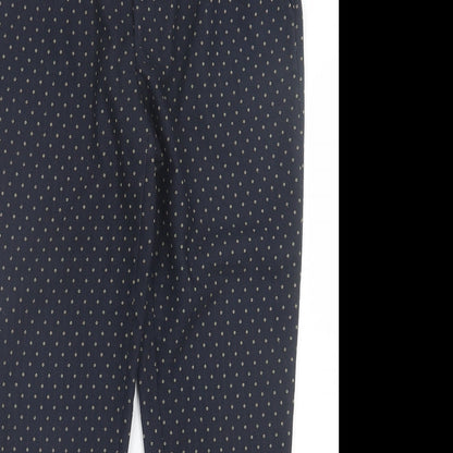 Womens UK Size 10 Zara Regular Fit  Blue Trousers