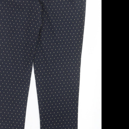 Womens UK Size 10 Zara Regular Fit  Blue Trousers