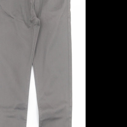 Industrialize Mens Grey Cotton Skinny Jeans Size 28 in L30 in Regular Button