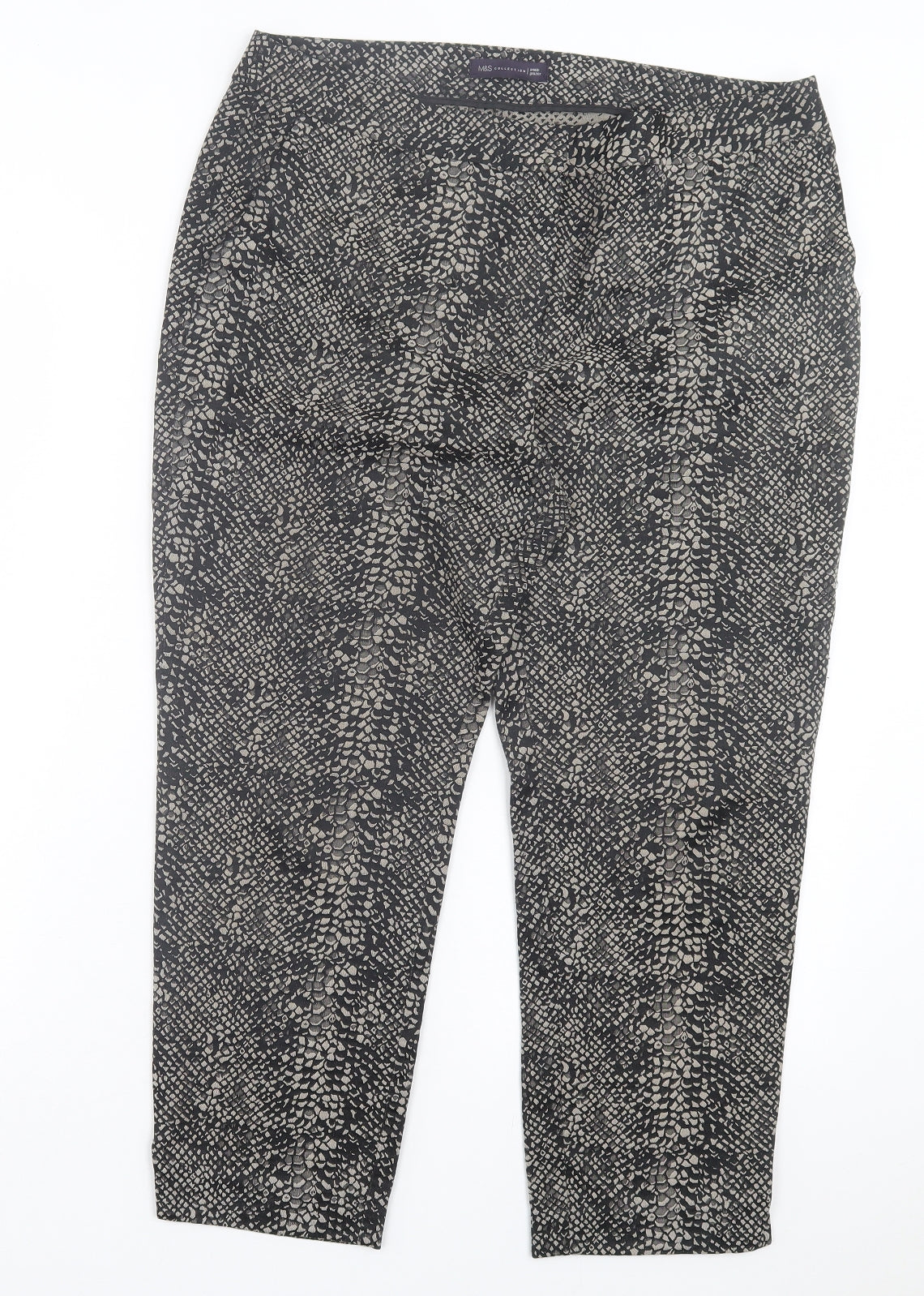 Womens UK Size 34 in Marks and Spencer Regular Fit Capri Brown Trousers