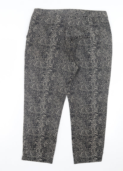 Womens UK Size 34 in Marks and Spencer Regular Fit Capri Brown Trousers