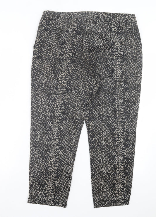 Womens UK Size 34 in Marks and Spencer Regular Fit Capri Brown Trousers