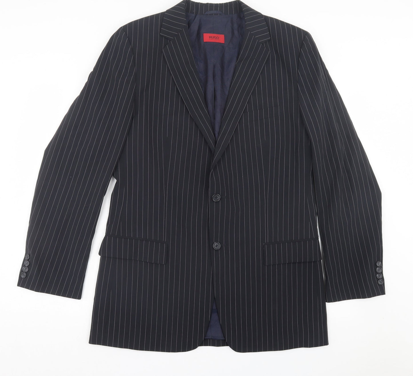 Mens UK Size 40 HUGO BOSS Regular Black Suit Jacket