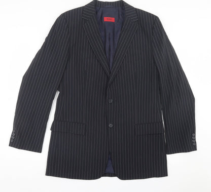 Mens UK Size 40 HUGO BOSS Regular Black Suit Jacket