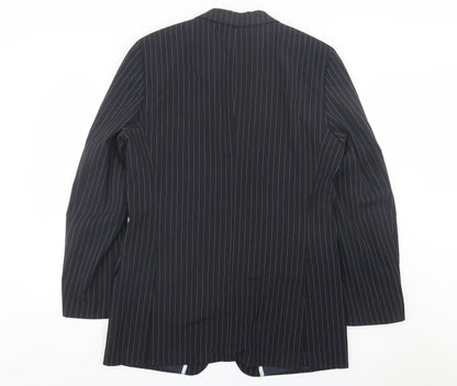 Mens UK Size 40 HUGO BOSS Regular Black Suit Jacket