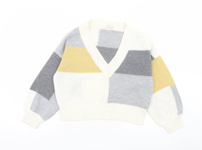 Womens UK Size 10 Miss Selfridge Grey Pullover Jumper