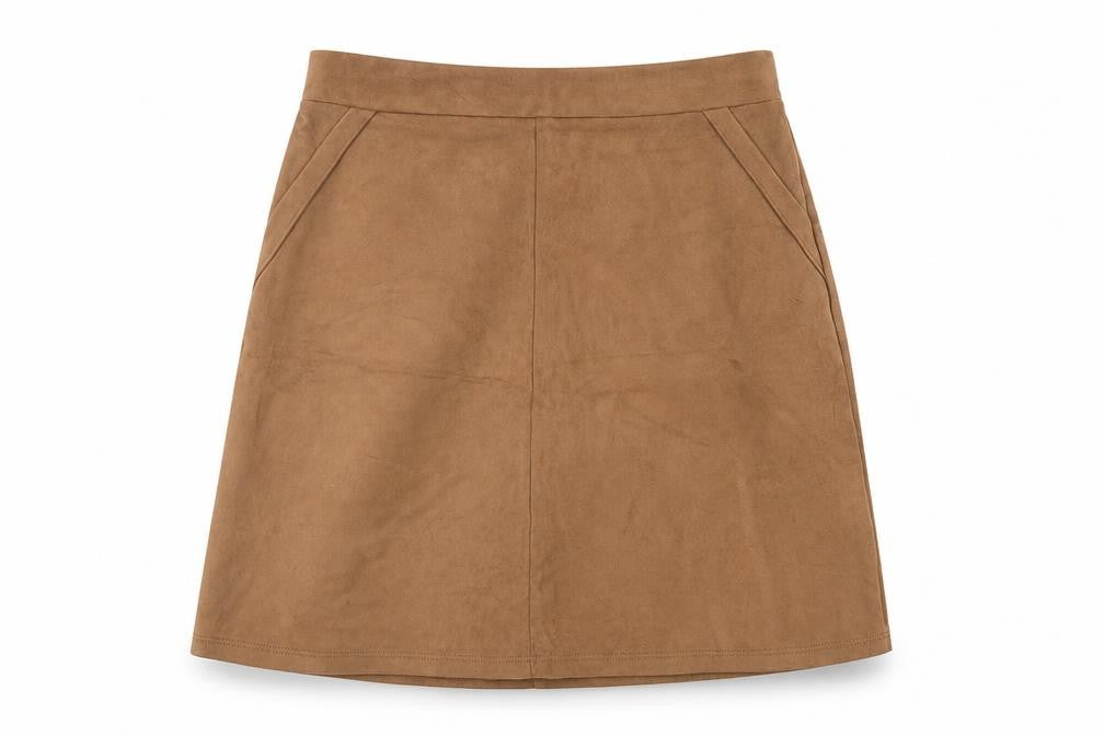 Womens UK Size 8 TU A-Line Velour Skirt