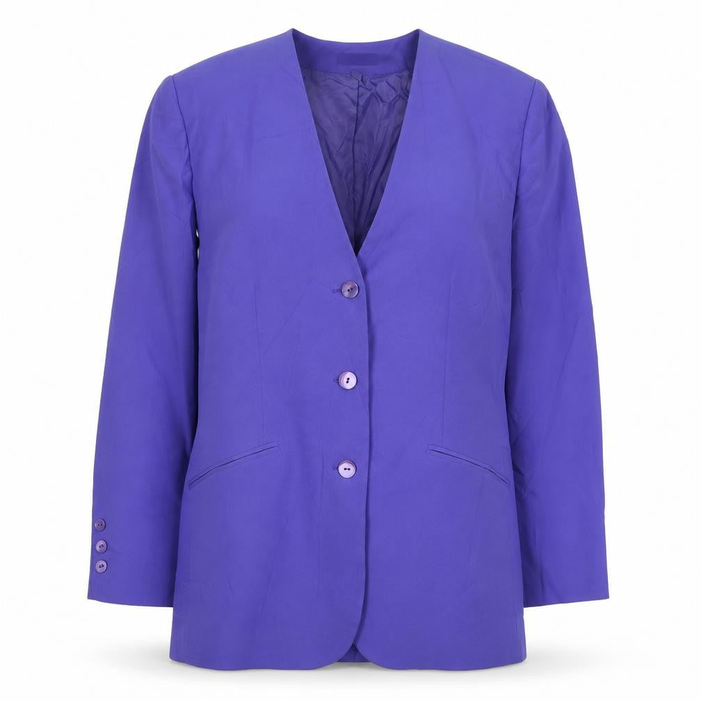 Womens UK Size 16 Classics Regular Purple Suit Jacket