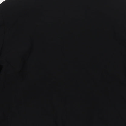 YFN Womens Black Polyester Jacket Blazer Size 16