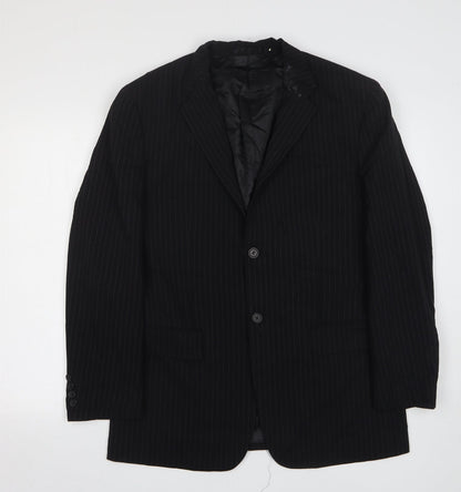 Mens UK Size 40 Butler and Webb Regular Black Suit Jacket