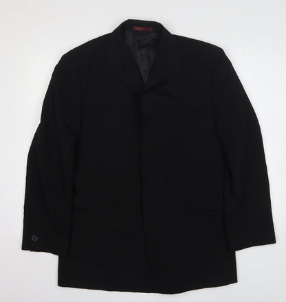 Mens UK Size 38 Butler and Webb Regular Black Suit Jacket