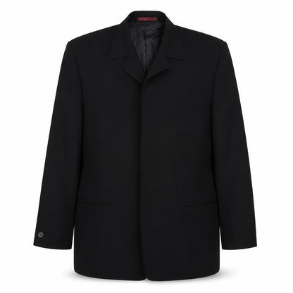 Butler & Webb Mens Black Polyester Jacket Suit Jacket Size 38