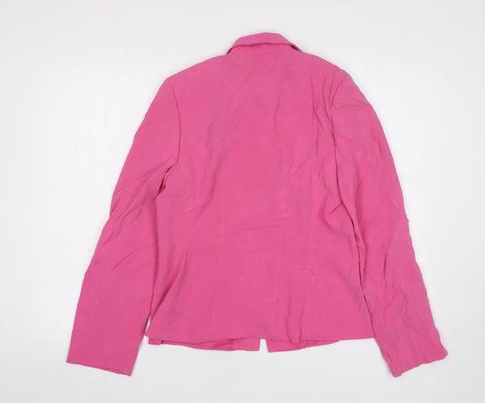Womens UK Size 10 Planet Regular Pink Suit Jacket
