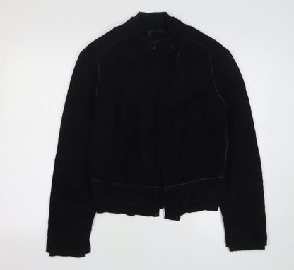 Heymann Womens Black Jacket Size 10 Zip