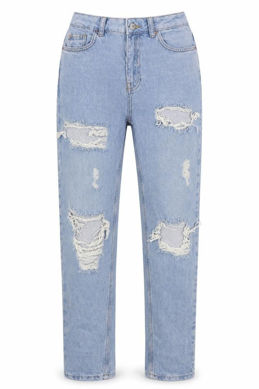 Womens UK Size 6 Denim & Co. Regular Fit Mom Blue Jeans