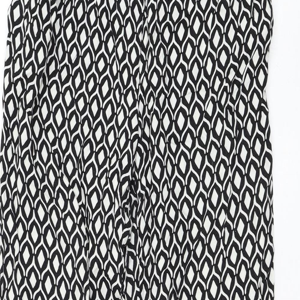 Womens UK Size 4 H&M Regular Fit  Black Trousers