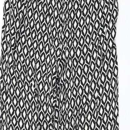 Womens UK Size 4 H&M Regular Fit  Black Trousers