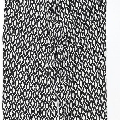 Womens UK Size 4 H&M Regular Fit  Black Trousers