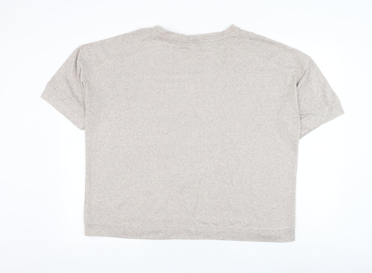 F&F Womens Beige Round Neck Polyester Pullover Jumper Size 18