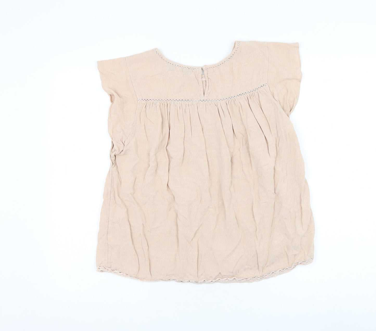 Womens UK Size 12 New Look Pink Basic Blouse