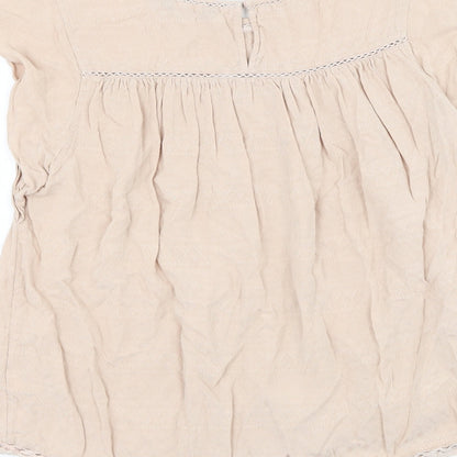 Womens UK Size 12 New Look Pink Basic Blouse