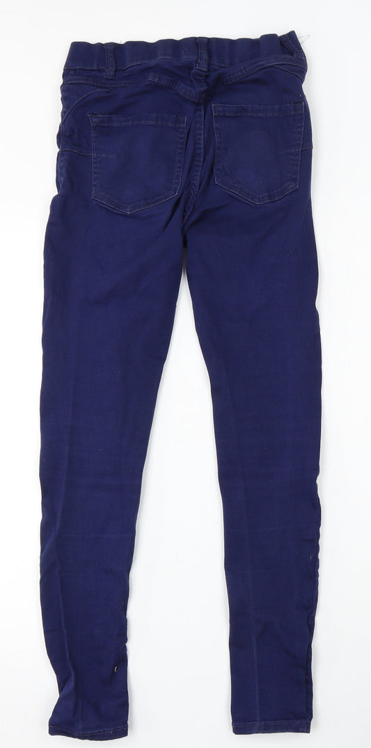 New Look Womens Blue Cotton Jegging Jeans Size 10 L28 in Regular