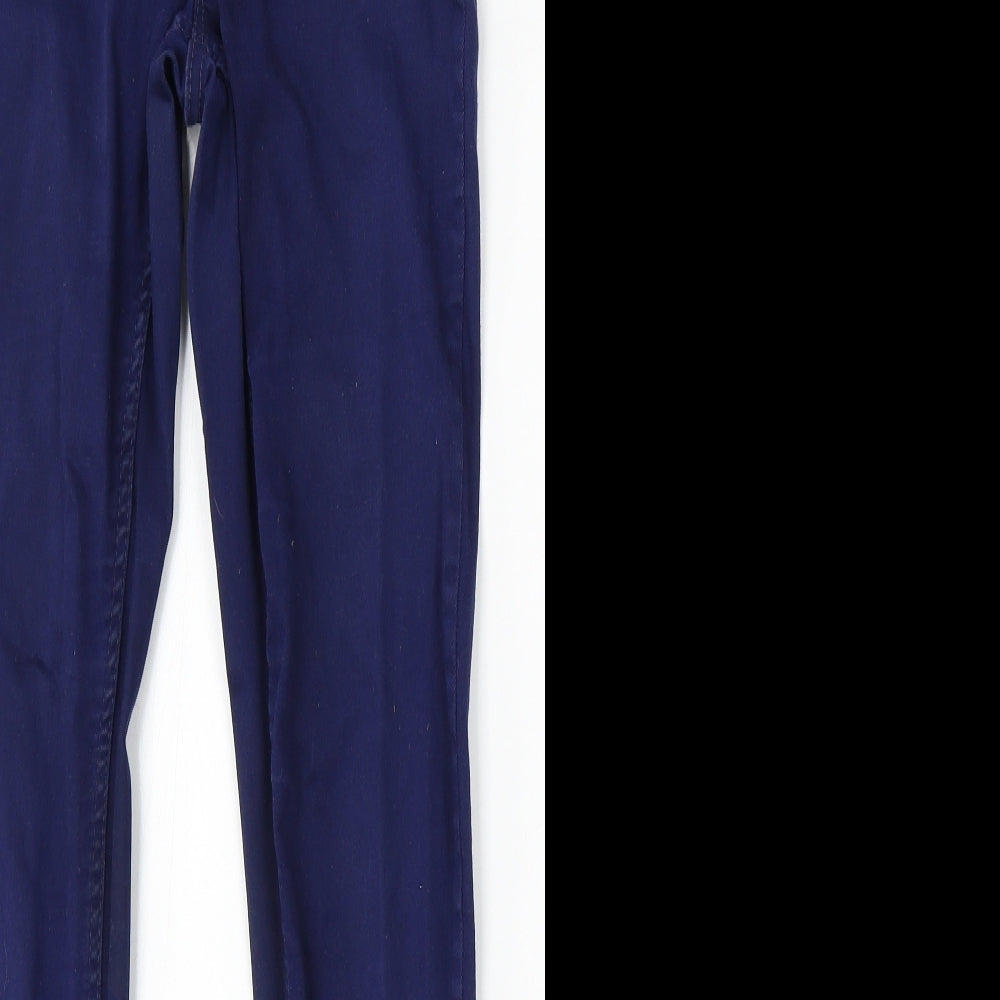 New Look Womens Blue Cotton Jegging Jeans Size 10 L28 in Regular