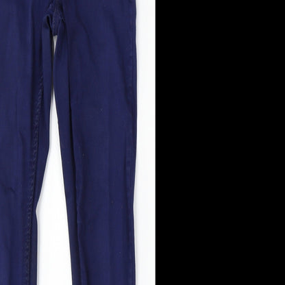 New Look Womens Blue Cotton Jegging Jeans Size 10 L28 in Regular