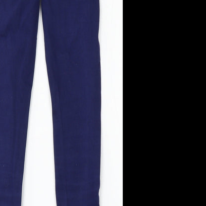 New Look Womens Blue Cotton Jegging Jeans Size 10 L28 in Regular