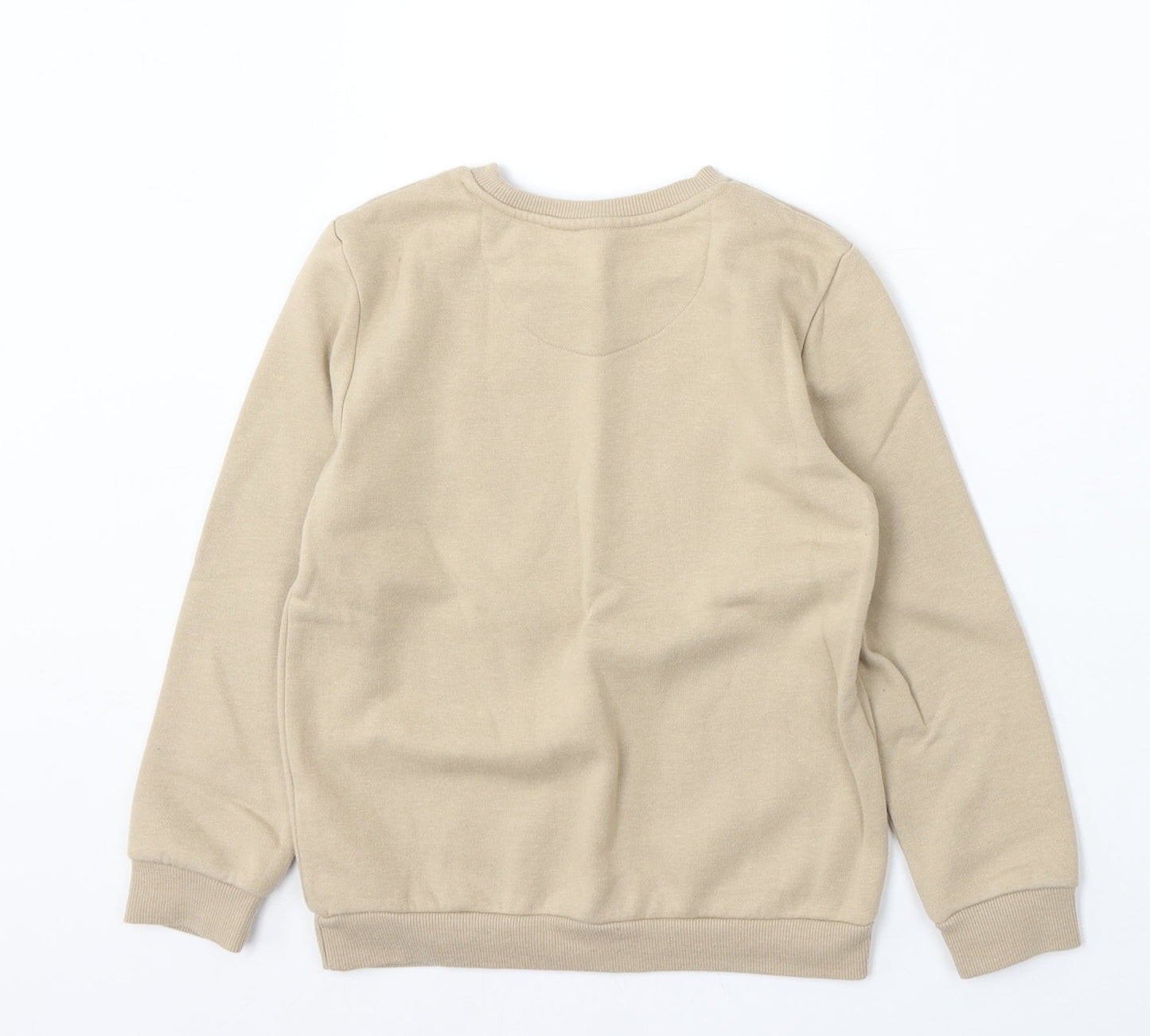 Primark Boys Beige Cotton Pullover Sweatshirt Size 7-8 Years - Bronx New York