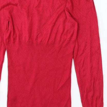 Womens UK Size 14 Debenhams Red Pullover Jumper