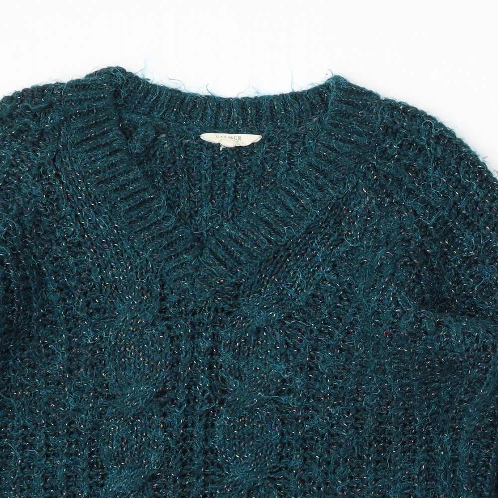 Womens UK Size M Falmer Green Pullover Jumper