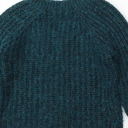 Womens UK Size M Falmer Green Pullover Jumper