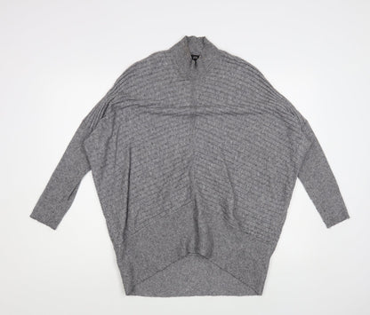 Womens UK Size XS River Island Grey Pullover Jumper