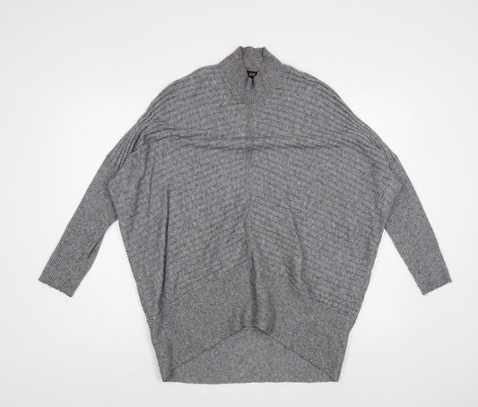 Womens UK Size XS River Island Grey Pullover Jumper