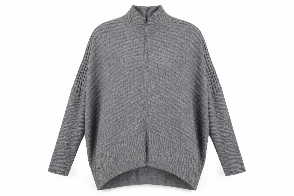 Womens UK Size XS River Island Grey Pullover Jumper