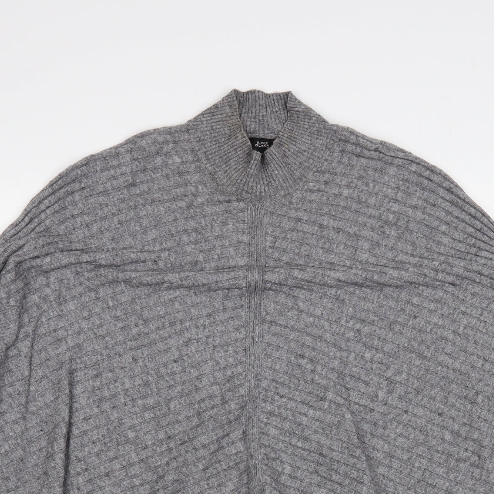 Womens UK Size XS River Island Grey Pullover Jumper