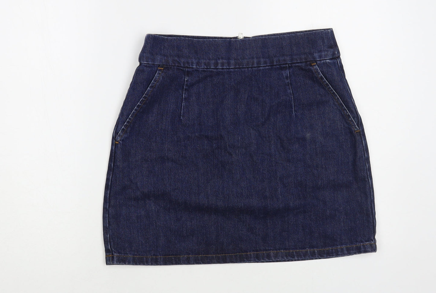 Womens UK Size 28 in Topshop Mini Denim Skirt