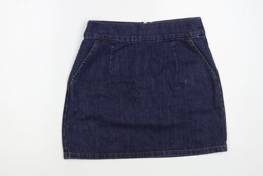 Womens UK Size 28 in Topshop Mini Denim Skirt