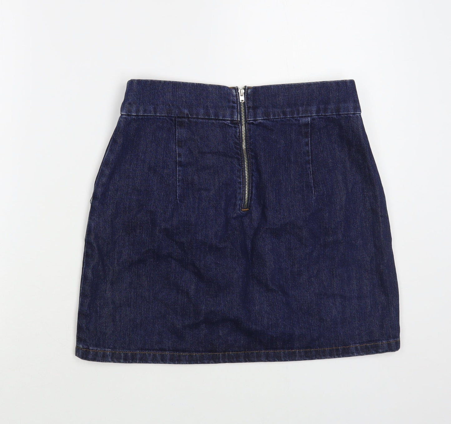 Womens UK Size 28 in Topshop Mini Denim Skirt